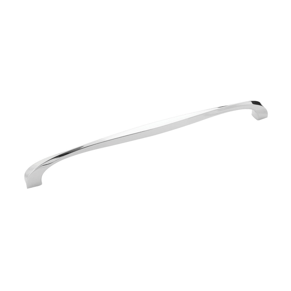 Hickory H076021-14: 12" cc Twist Cabinet Pull - Polished Nickel