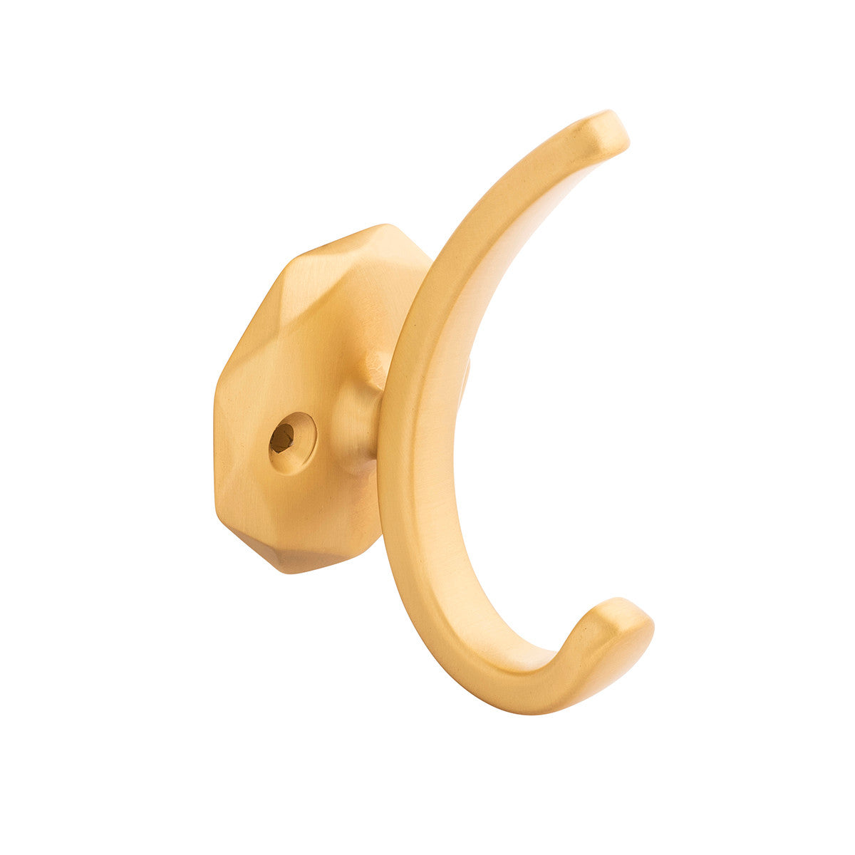 Hickory H077848BGB: 4" Karat Double Wall Hook - Brushed Golden Brass