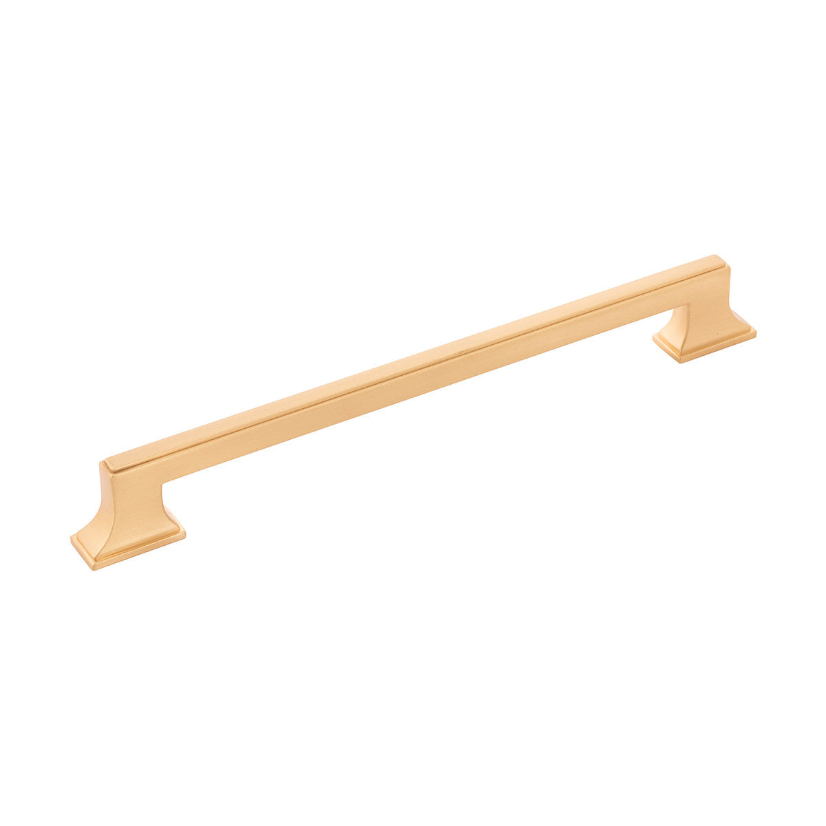 Belwith B077464-BGB: 224mm cc Brownstone Cabinet Pull - Brushed Golden Brass