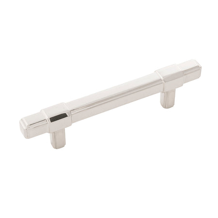 Belwith B076899-14: 96mm cc Monroe Cabinet Pull - Polished Nickel