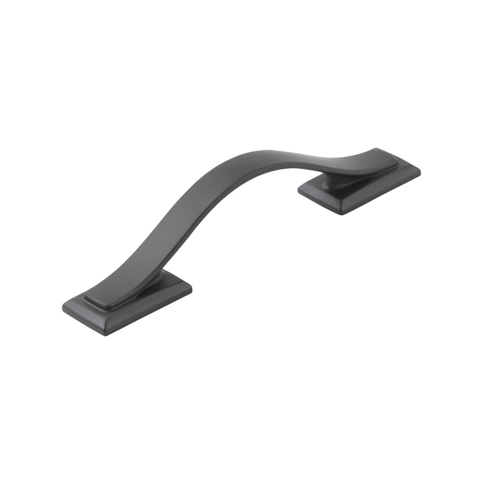 Hickory H078770MB: 3" cc Dover Arch Cabinet Pull - Matte Black