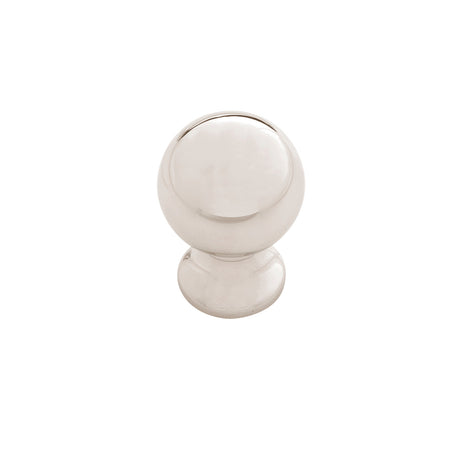 Belwith B076288-14: 1" Fuller Cabinet Knob - Polished Nickel