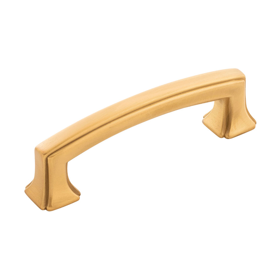 Hickory P3231-BGB: 3" cc Bridges Cabinet Pull - Brushed Golden Brass