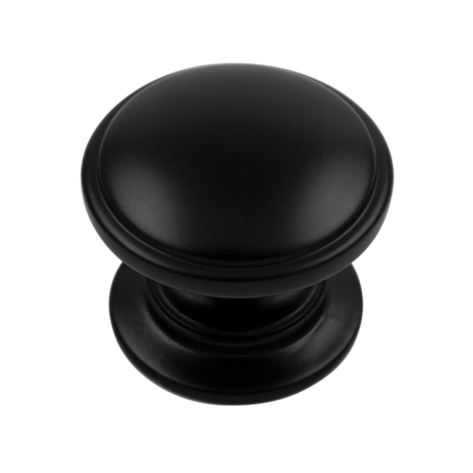 Hickory P3053-MB: 1-1/4" Williamsburg Cabinet Knob - Matte Black