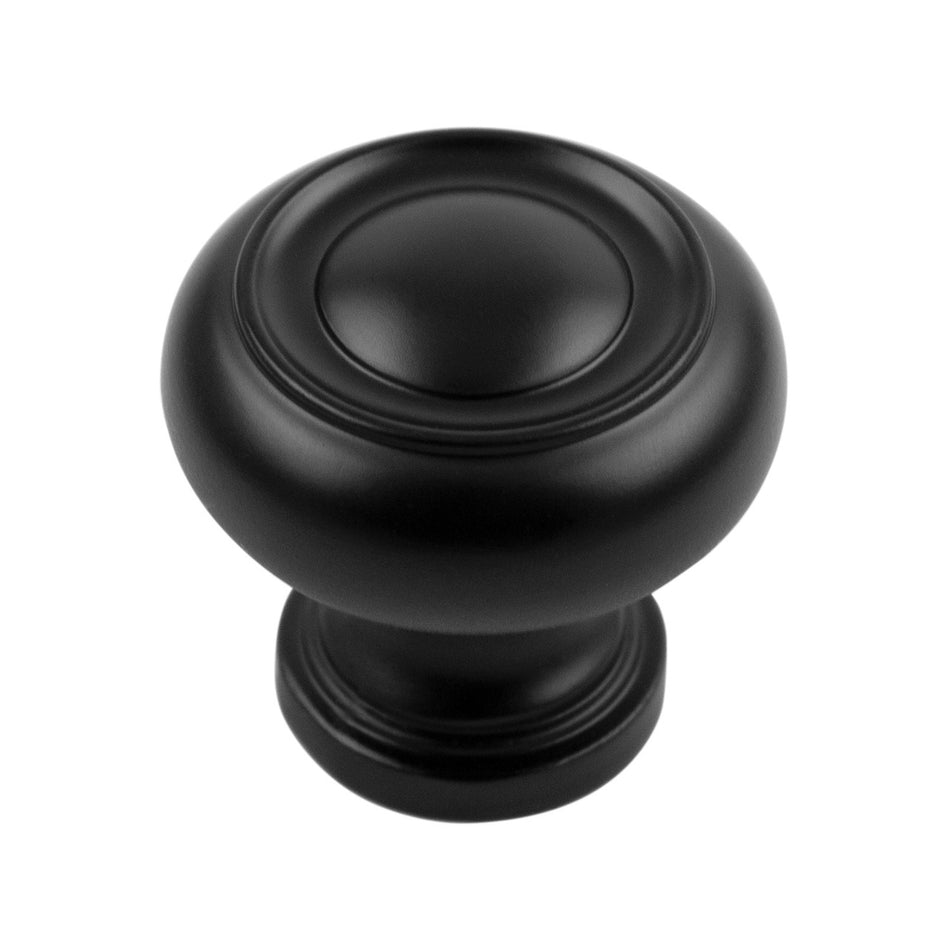 Hickory P3151-MB: 1-1/4" Cottage Cabinet Knob - Matte Black
