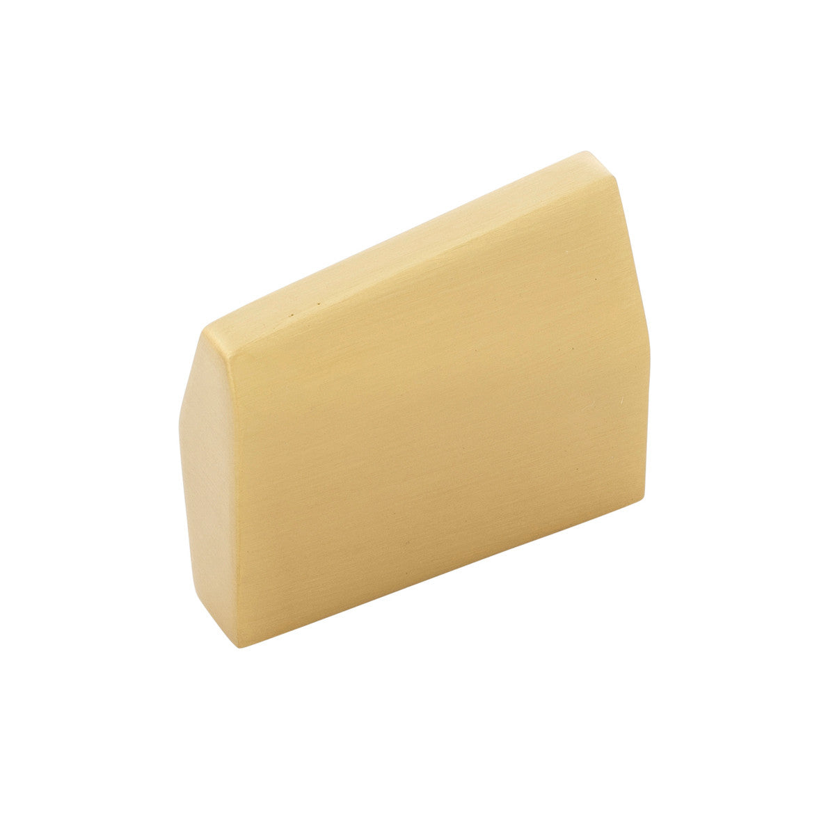 Belwith B077152-BGB: 1" cc Veer Cabinet Knob - Brushed Golden Brass