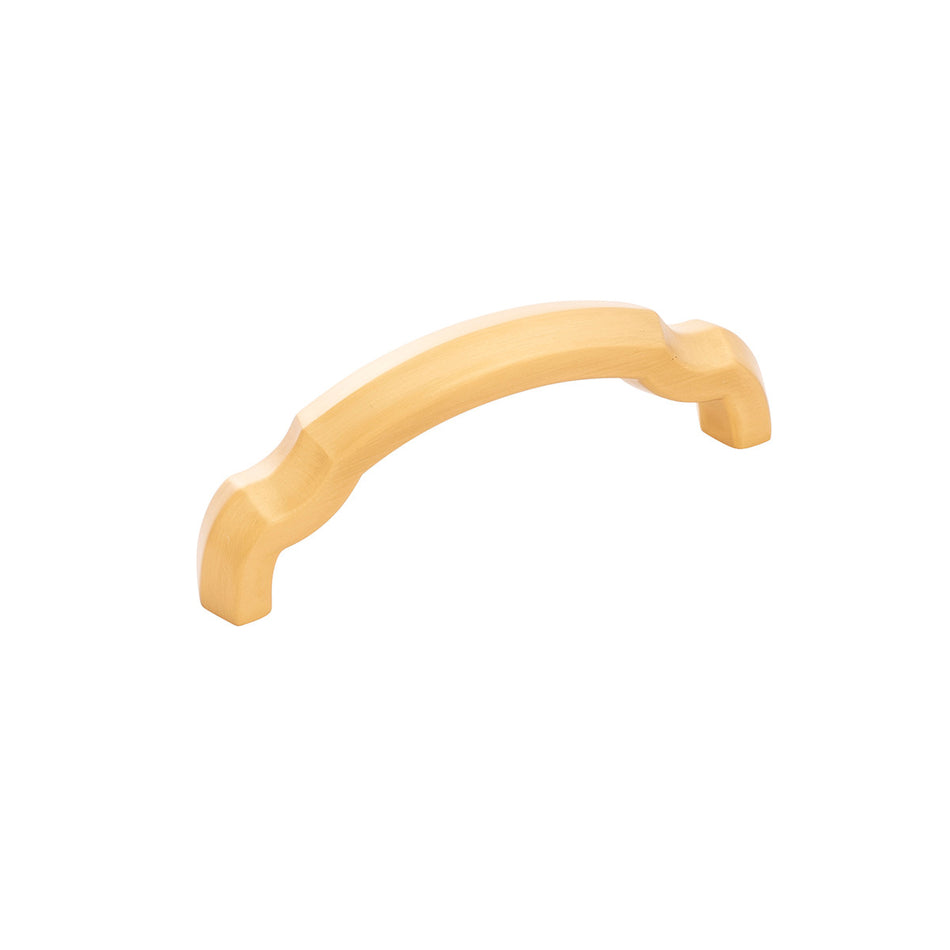 Hickory H077862BGB: 3" cc Veranda Arch Cabinet Pull - Brushed Golden Brass
