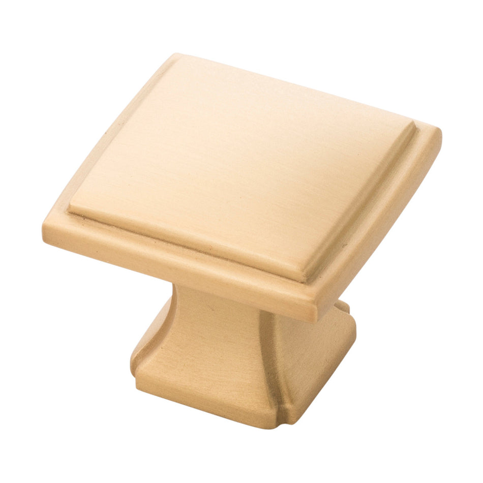 Hickory P3240-BGB: 1-1/4" Bridges Cabinet Knob - Brushed Golden Brass