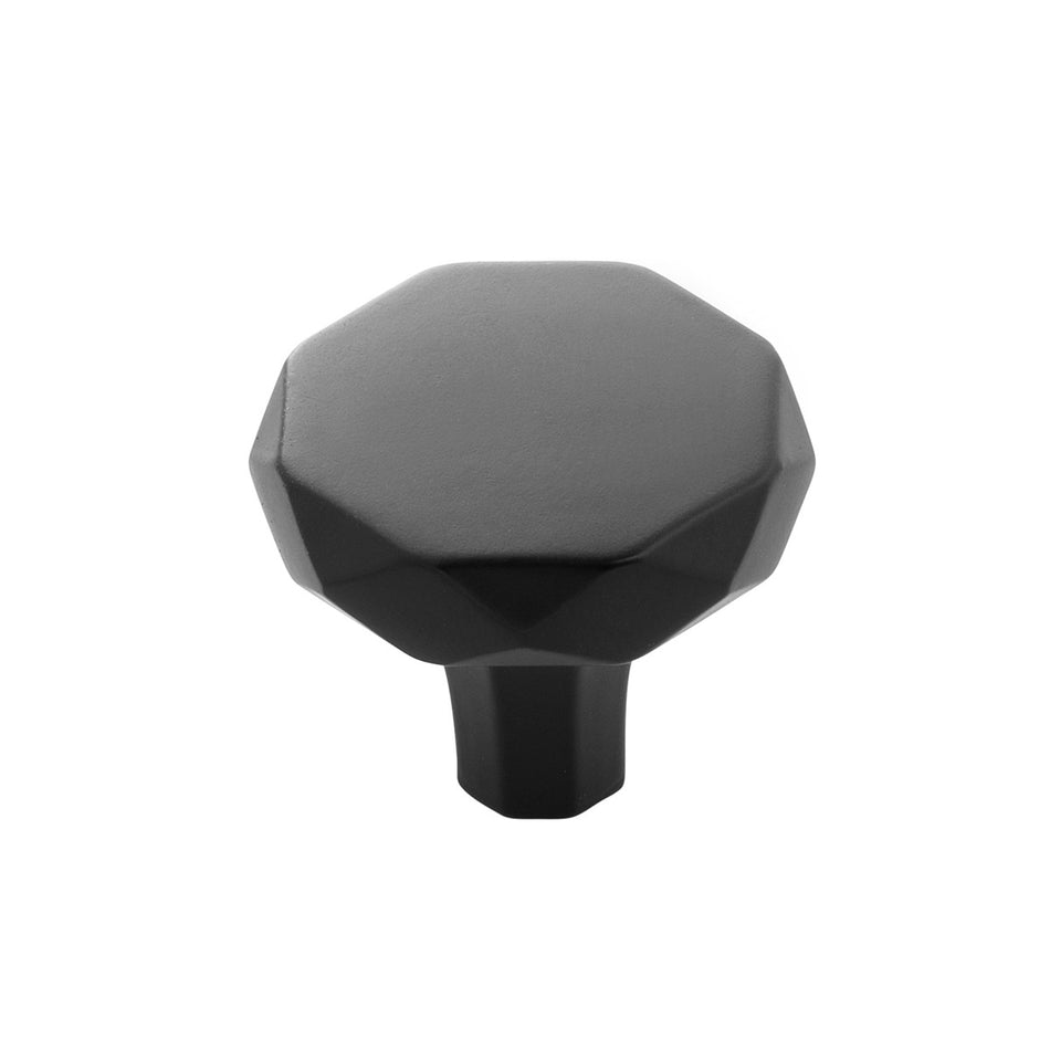 Hickory H077839MB: 1-1/4" Karat Cabinet Knob - Matte Black