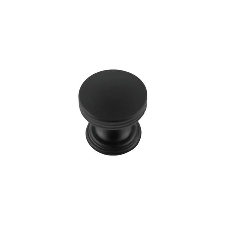 Hickory P2140-MB: 1" American Diner Cabinet Knob - Matte Black