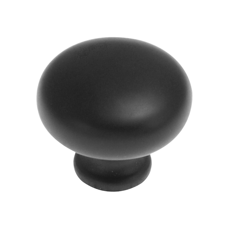 Hickory P771-MB: 1-1/4" Cottage Cabinet Knob - Matte Black