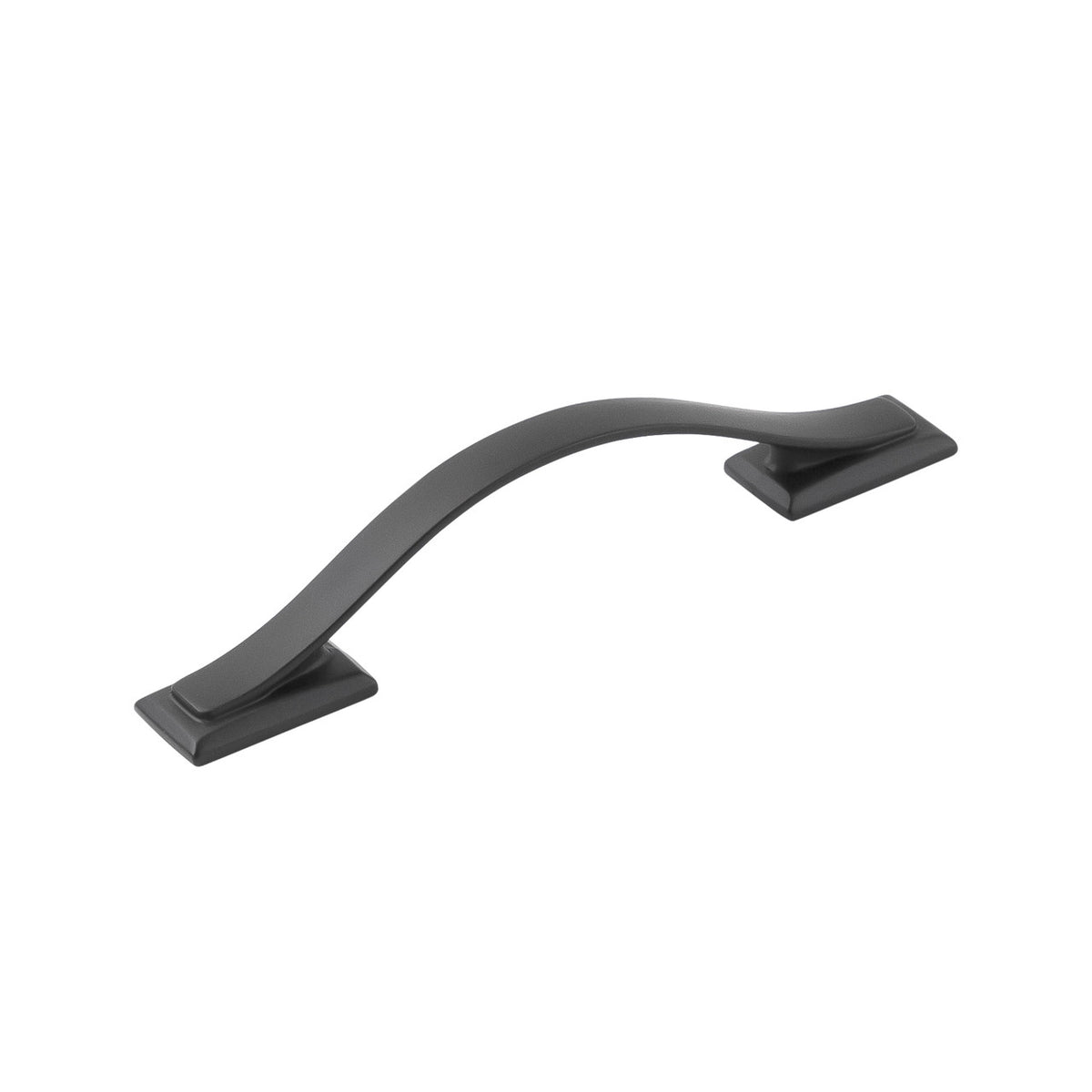 Hickory H078771MB: 96mm cc Dover Arch Cabinet Pull - Matte Black