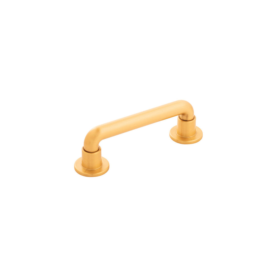 Belwith B077947BGB: 96mm cc Urbane Cabinet Pull - Brushed Golden Brass