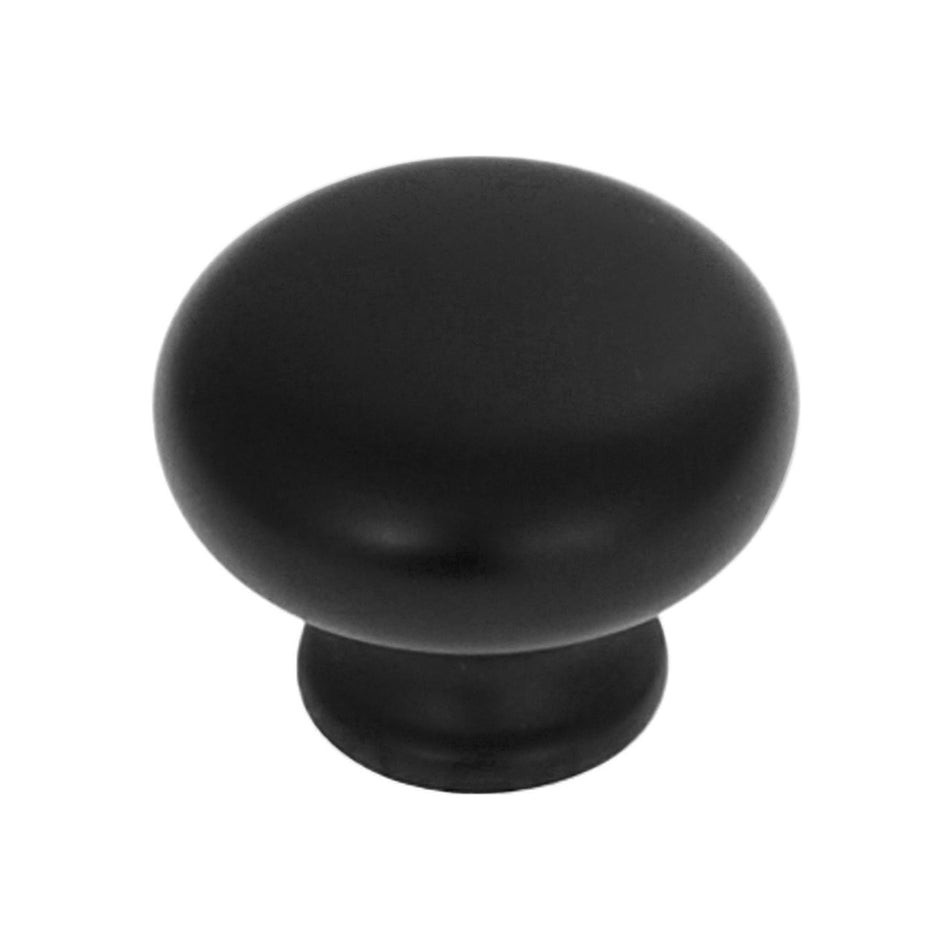Hickory P770-MB: 1-1/8" Cottage Cabinet Knob - Matte Black