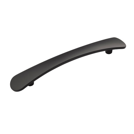 Belwith B076861-MB: 128mm cc Vale Cabinet Pull - Matte Black