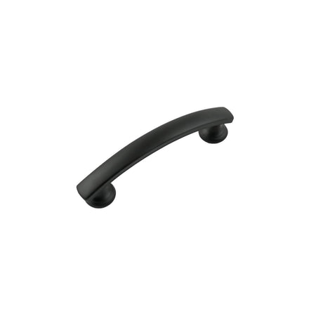 Hickory P2143-MB: 3" cc American Diner Arch Cabinet Pull - Matte Black