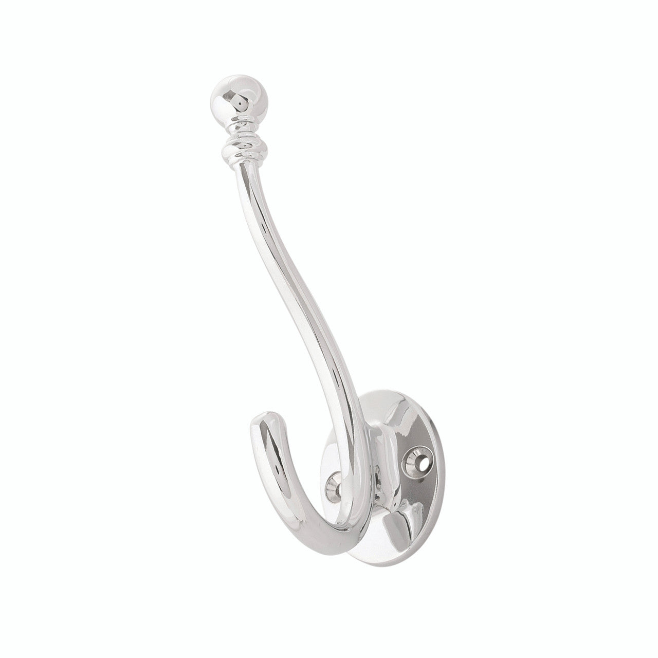 Hickory S077194-CH: 5-1/4" Cottage Double Wall Hook - Polished Chrome