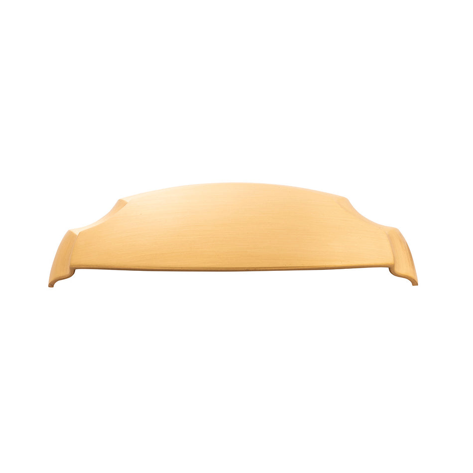 Hickory H077872BGB: 3" & 96mm cc Veranda Arch Cup Cabinet Pull - Brushed Golden Brass