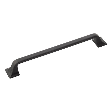 Hickory H076704-BI: 192mm cc Forge Cabinet Pull - Black Iron