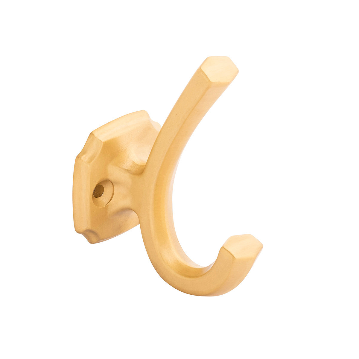 Hickory H077870BGB: 3-1/2" Veranda Double Wall Hook - Brushed Golden Brass