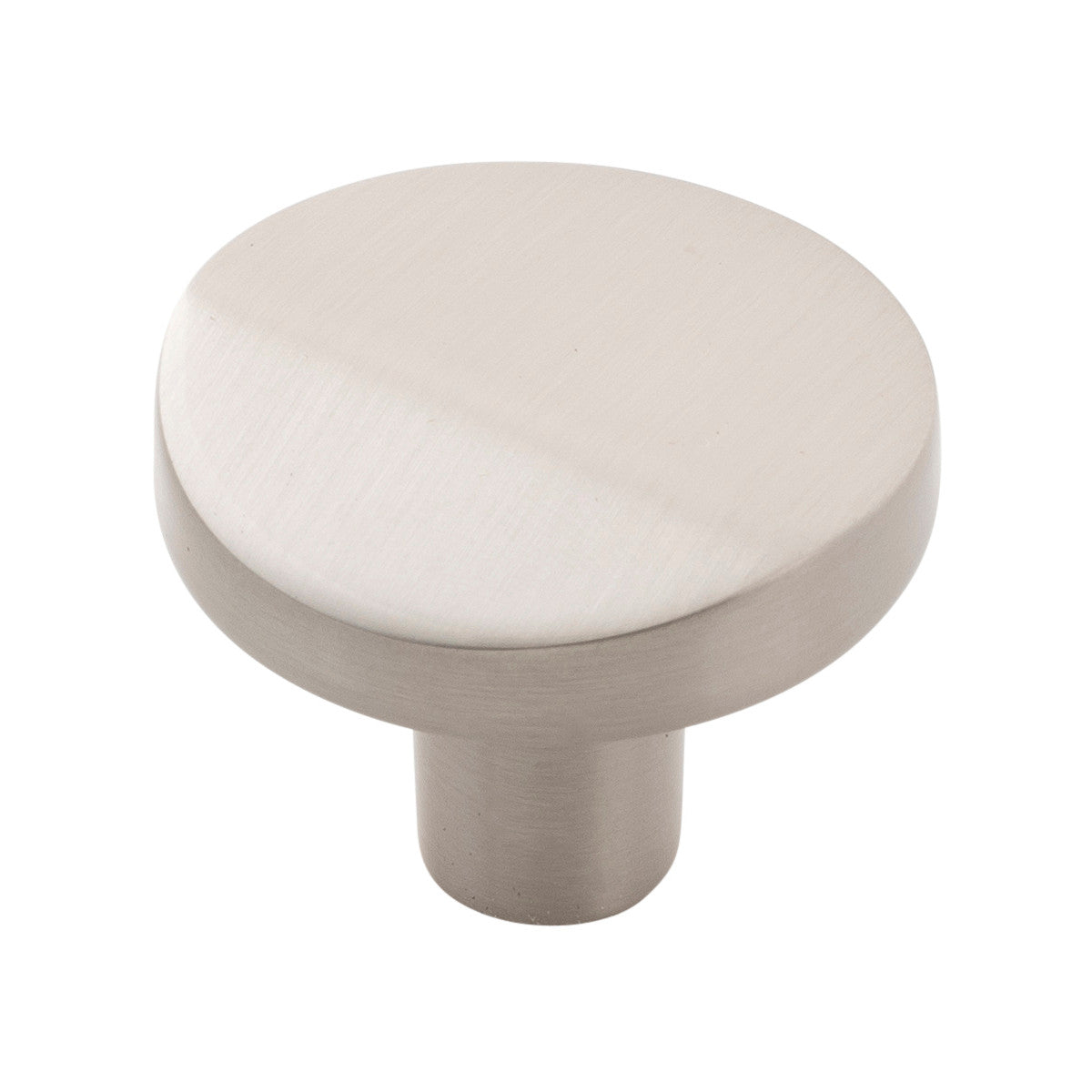 Belwith B077153-SN: 1-3/8" Veer Cabinet Knob - Satin Nickel