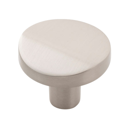 Belwith B077153-SN: 1-3/8" Veer Cabinet Knob - Satin Nickel