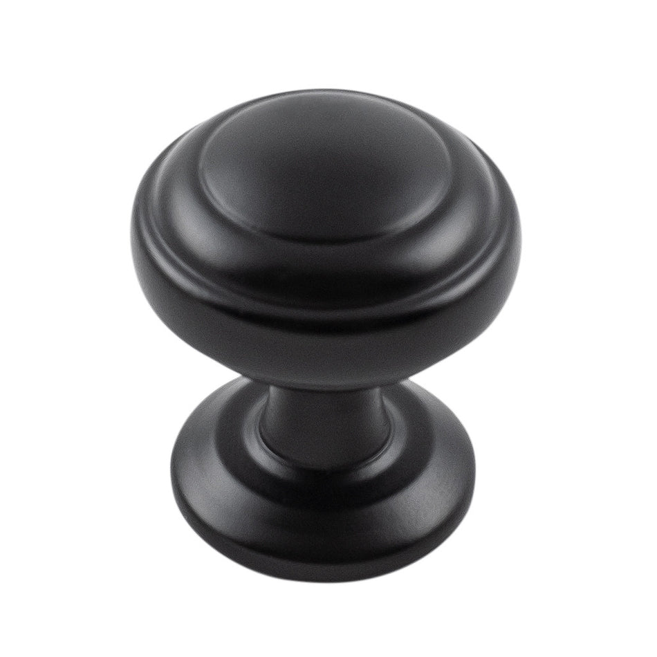 Hickory P2286-MB: 1" Zephyr Cabinet Knob - Matte Black