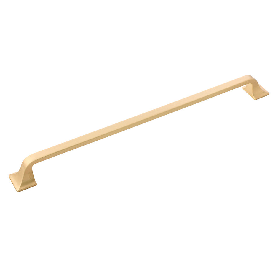 Hickory H076706-BGB: 12" cc Forge Cabinet Pull - Brushed Golden Brass