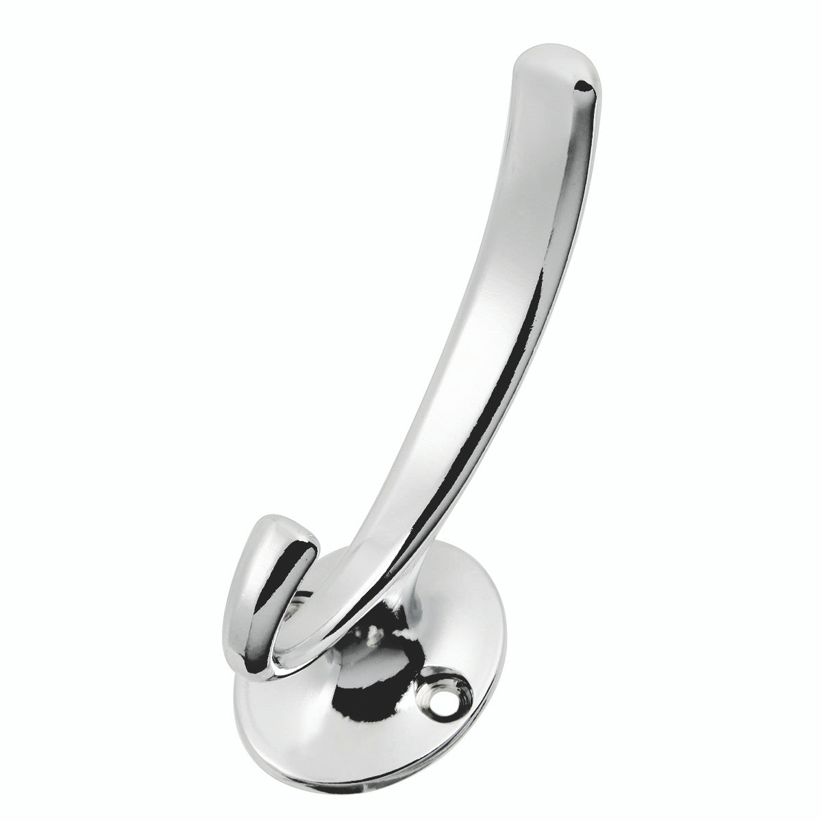 Hickory P25025-CH: 3" Luna Double Arch Wall Hook - Polished Chrome