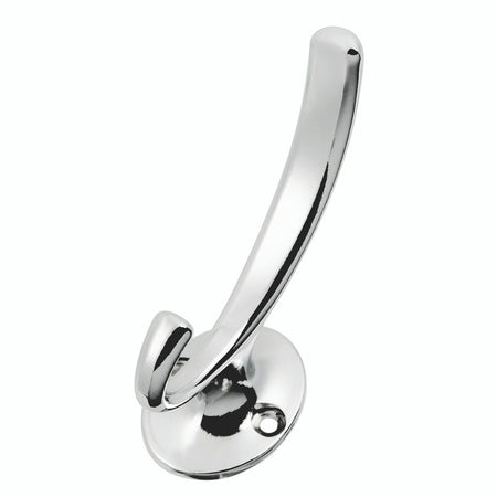 Hickory P25025-CH: 3" Luna Double Arch Wall Hook - Polished Chrome