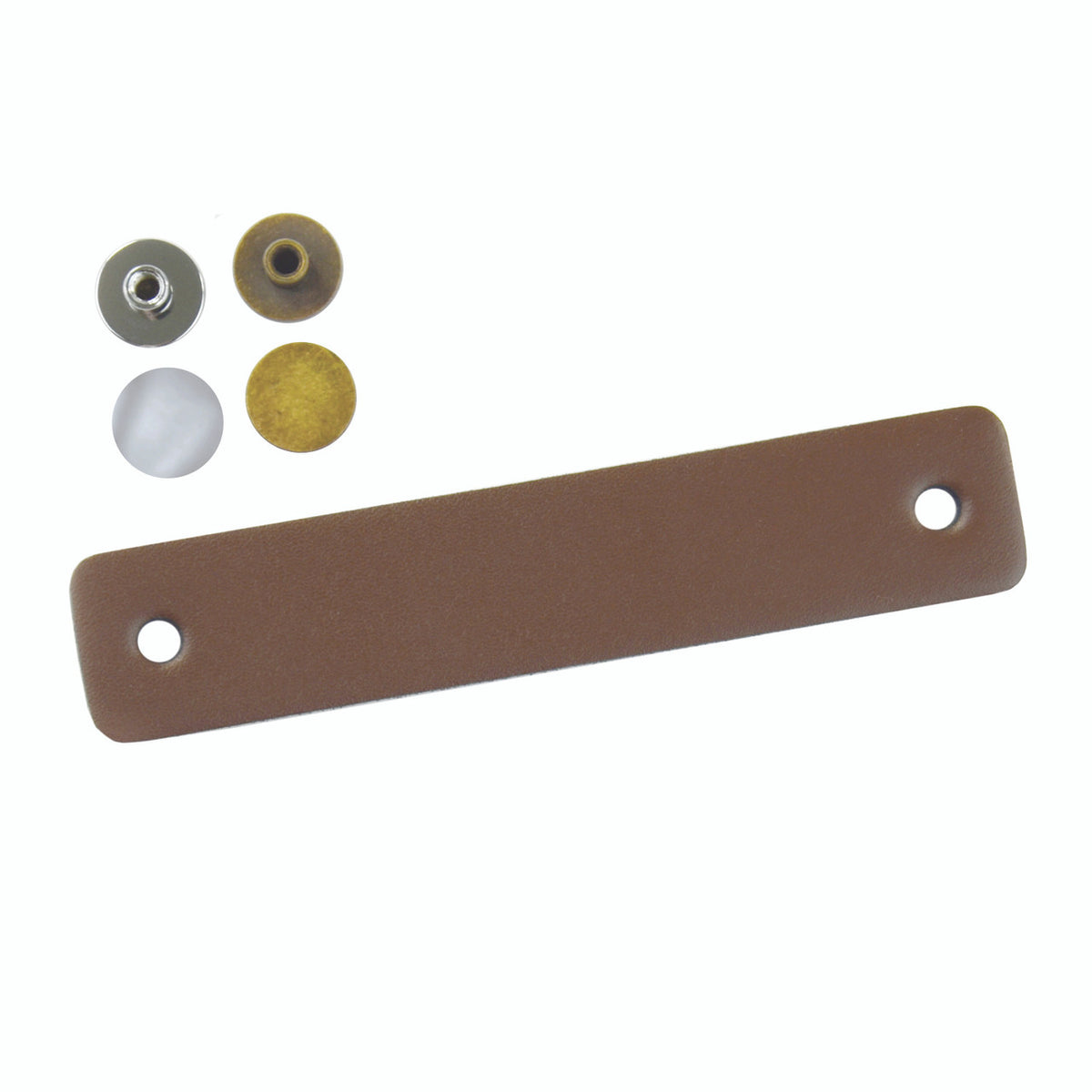 Hickory H077692BL-CHX: 96mm cc Bradford Arch Cabinet Pull - Leather/Chrome/Antique Brass
