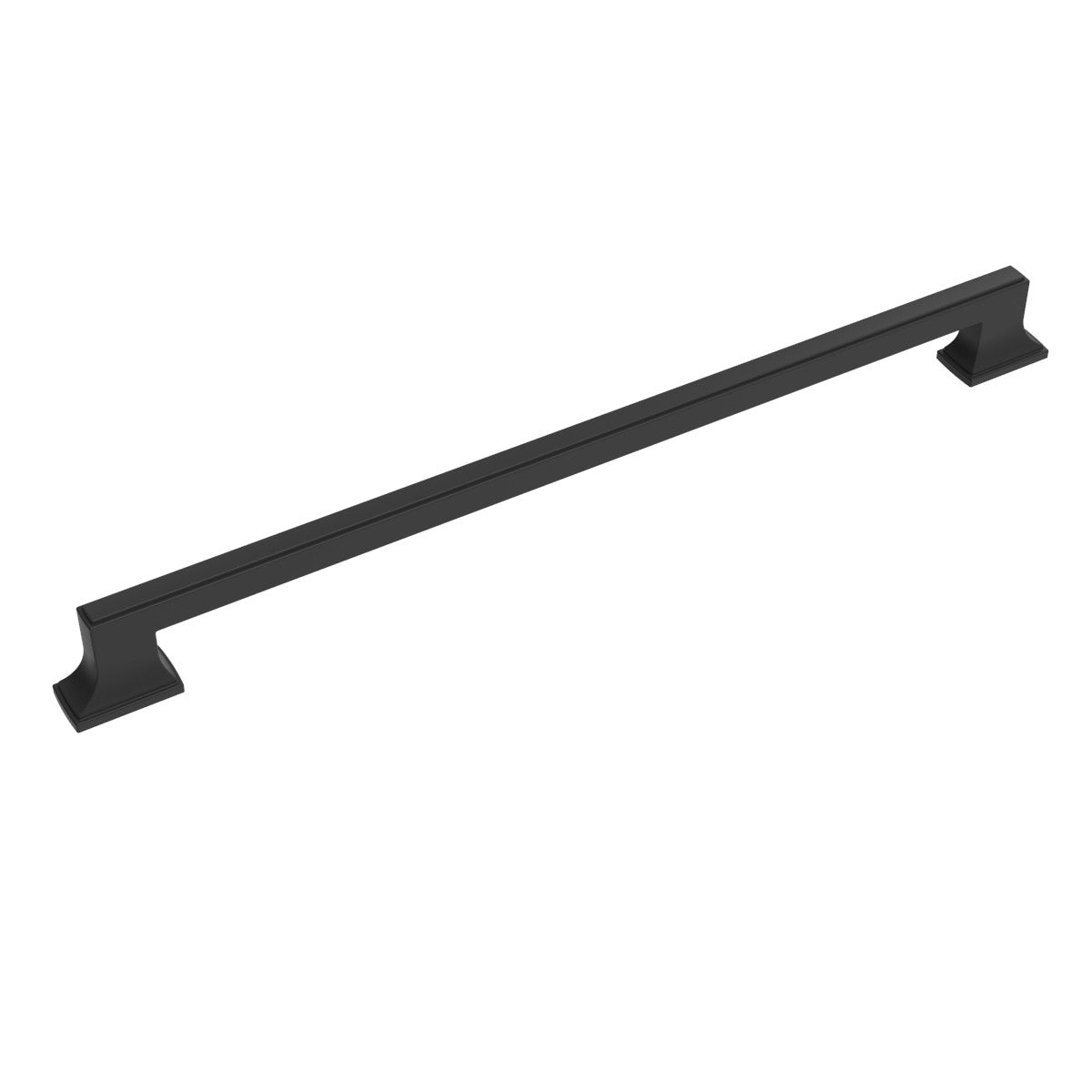 Belwith B078831-MB: 18" cc Brownstone Appliance Pull - Matte Black
