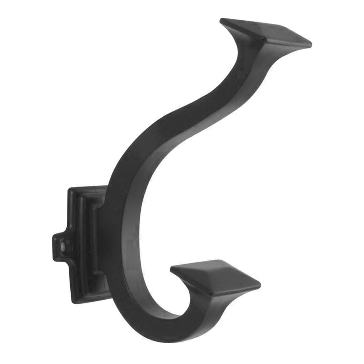Hickory P2155-MB: 5"  Bungalow Double Wall Hook - Matte Black