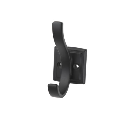 Hickory H078774MB: 3-5/16" Dover Wall Hook - Matte Black