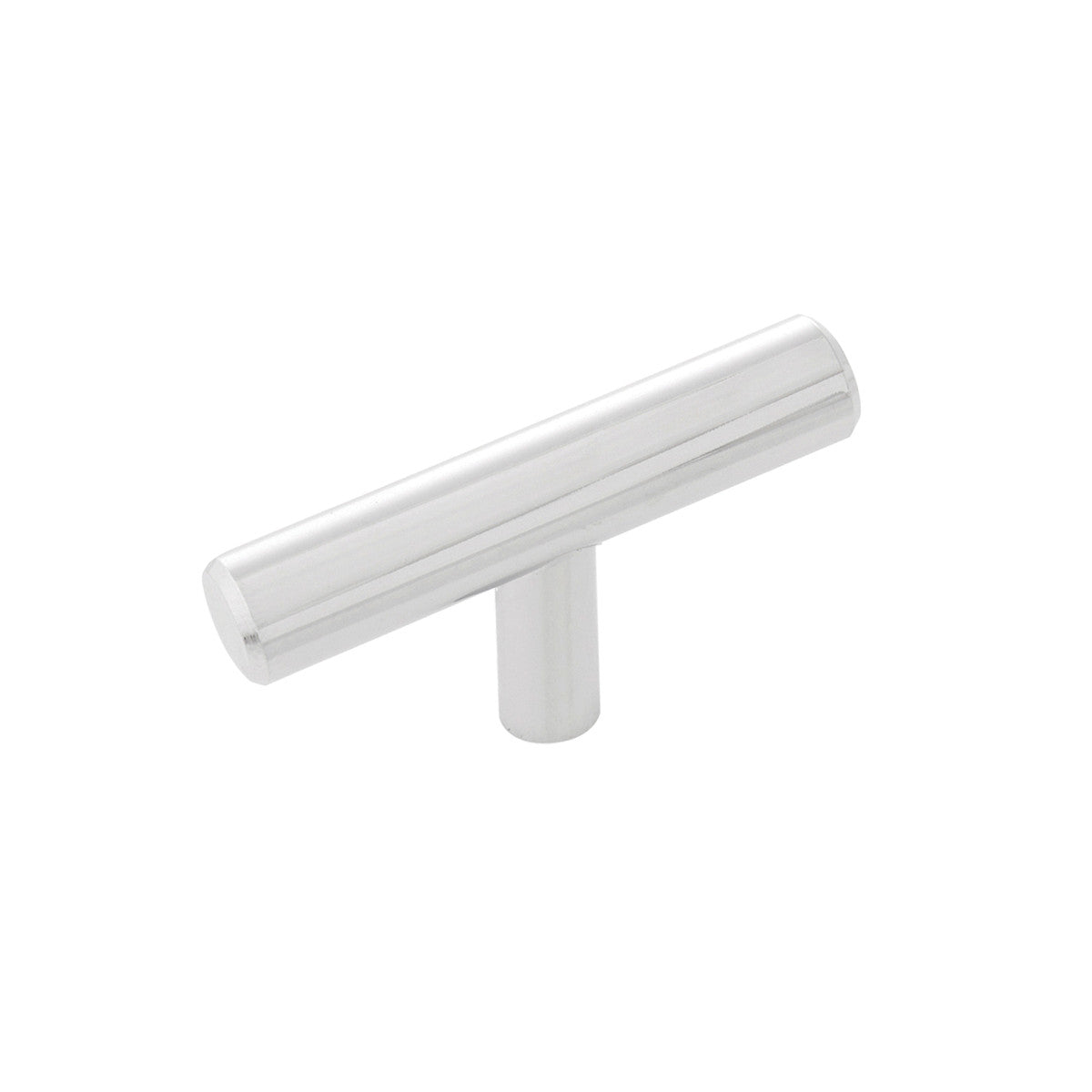 Hickory HH075591-CH: 2-3/8" Bar Pulls T-Bar Cabinet Knob - Polished Chrome