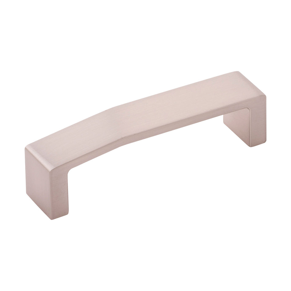 Belwith B077154-SN: 96mm cc Veer Cabinet Pull - Satin Nickel