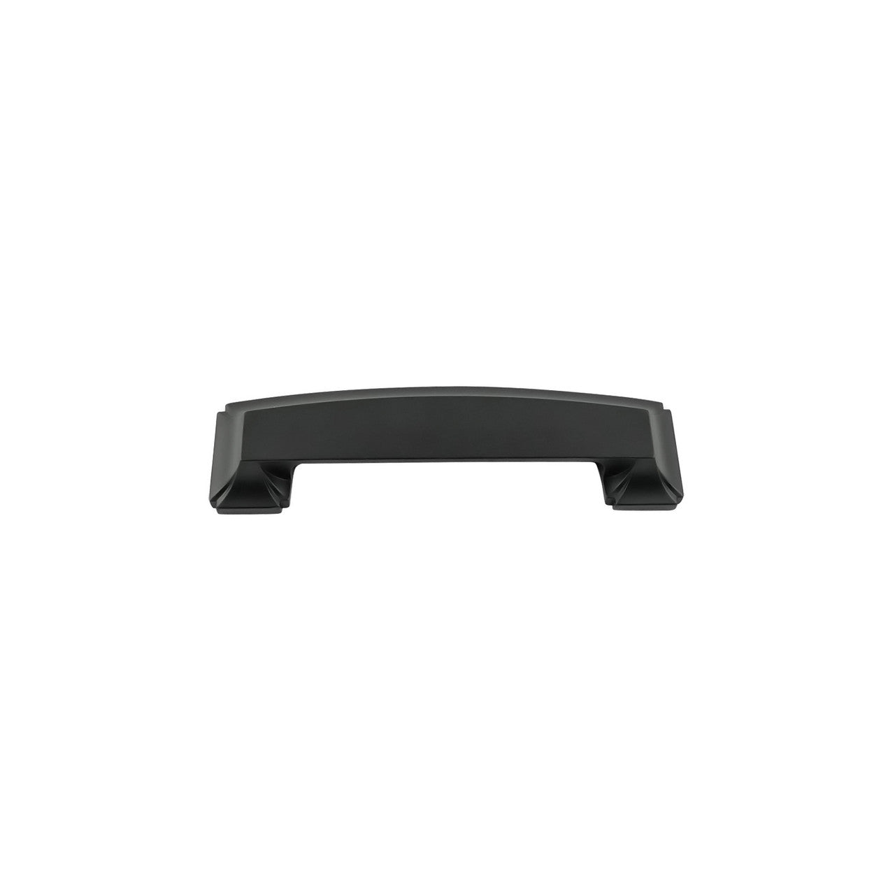 Hickory P3234-MB: 3", 96mm &128mm cc Bridges Cup Cabinet Pull - Matte Black