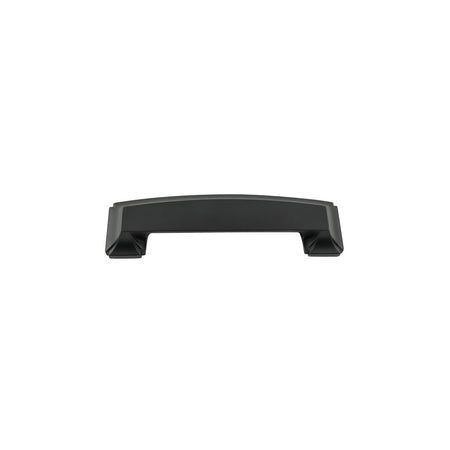 Hickory P3234-MB: 3", 96mm &128mm cc Bridges Cup Cabinet Pull - Matte Black