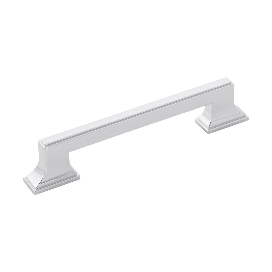 Belwith B077462-CH: 128mm cc Brownstone Cabinet Pull - Chrome