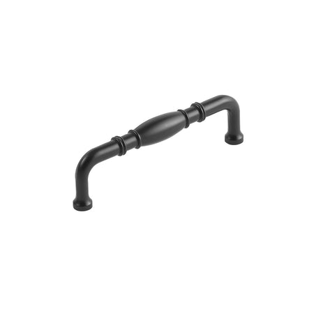 Hickory P3051-MB: 96mm cc Williamsburg Cabinet Pull - Matte Black