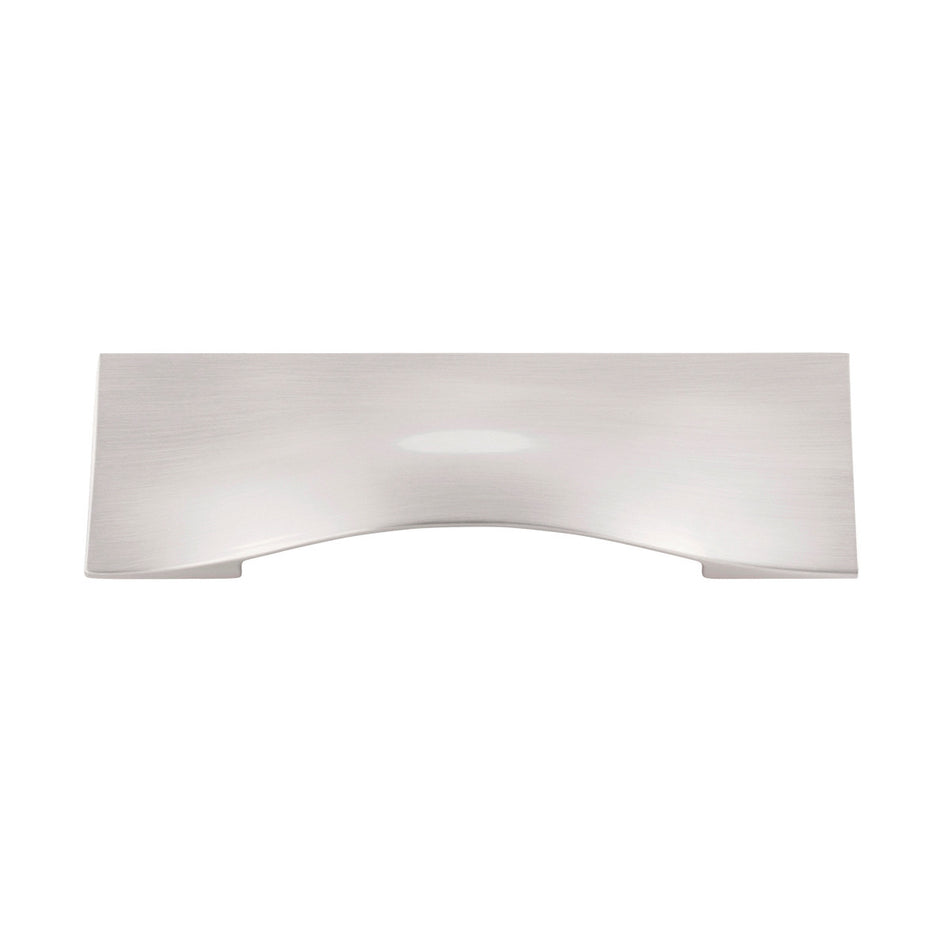 Belwith B077047-SN: 96mm cc Emerge Cup Cabinet Pull - Satin Nickel
