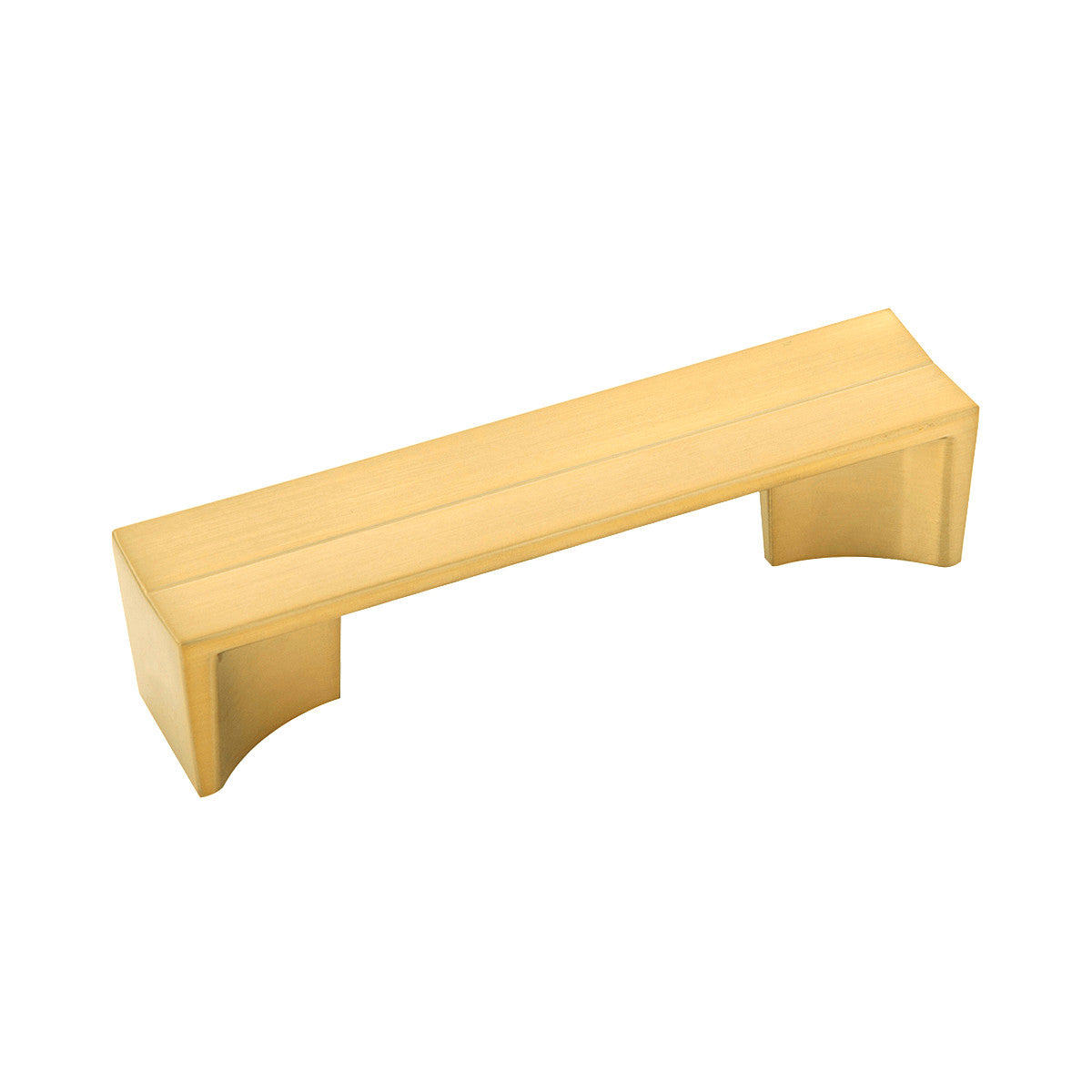 Belwith B076089-BGB: 96mm cc Avenue Cabinet Pull - Brushed Golden Brass