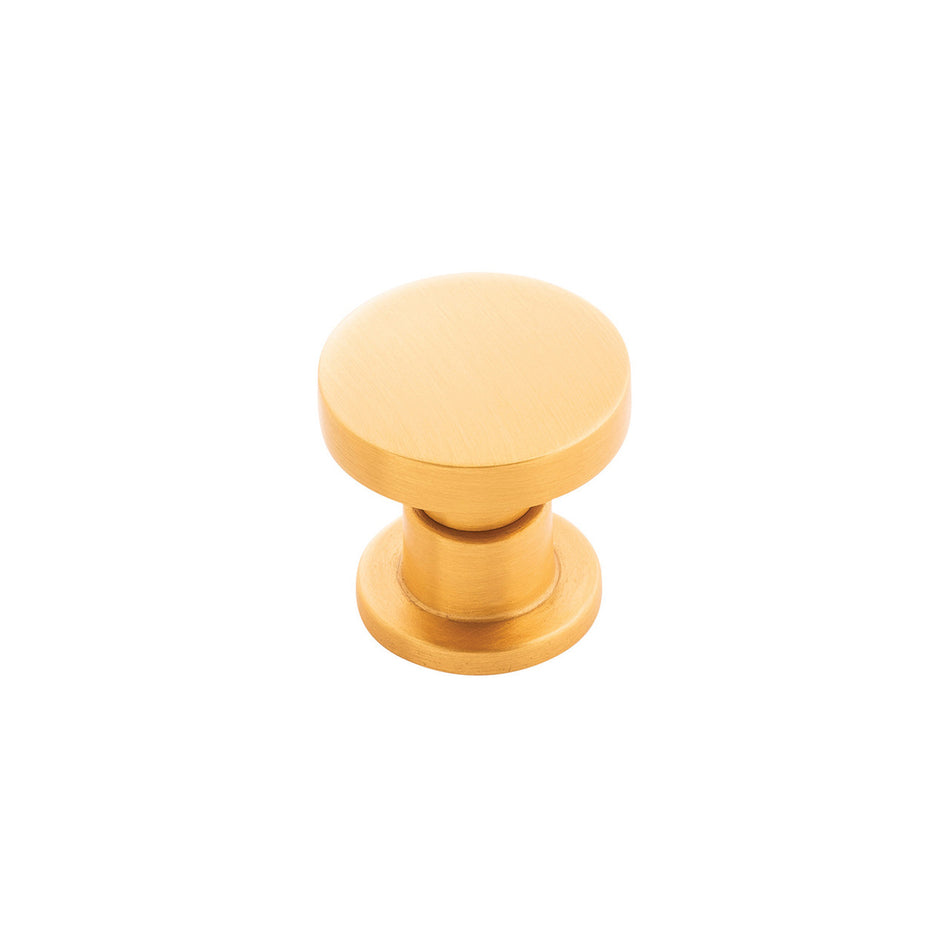 Belwith B077944BGB: 1-1/4" Urbane Cabinet Knob - Brushed Golden Brass
