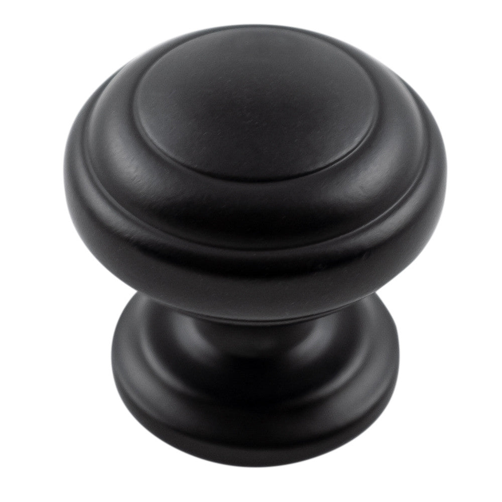Hickory P2283-MB: 1-1/4" Zephyr Cabinet Knob - Matte Black