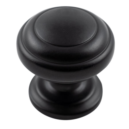 Hickory P2283-MB: 1-1/4" Zephyr Cabinet Knob - Matte Black