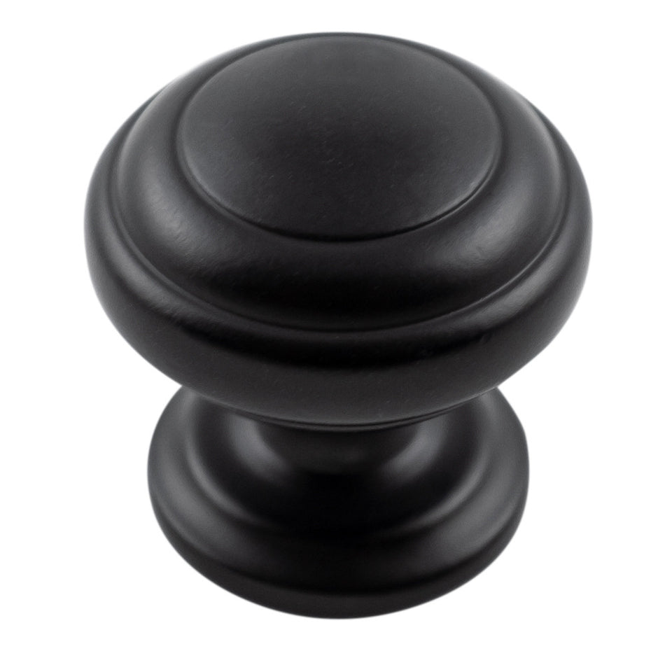 Hickory P2283-MB: 1-1/4" Zephyr Cabinet Knob - Matte Black