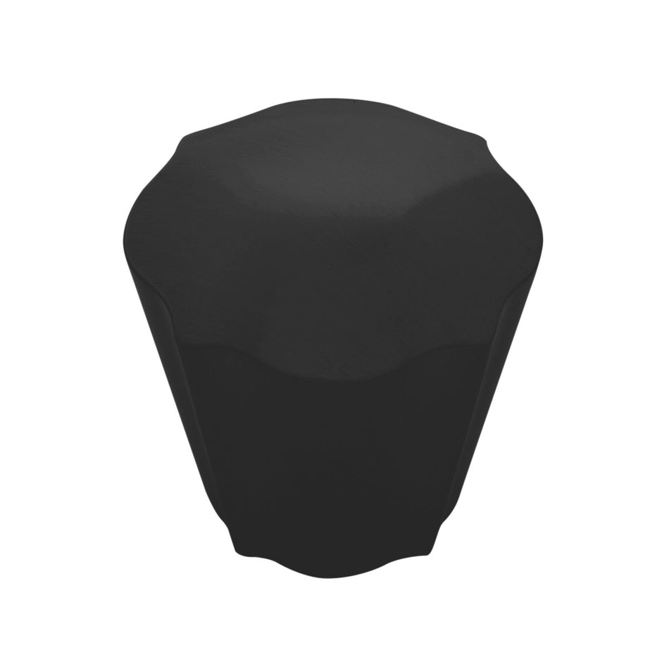 Belwith B076138-MB: 1-3/16" Trellis Cabinet Knob - Matte Black