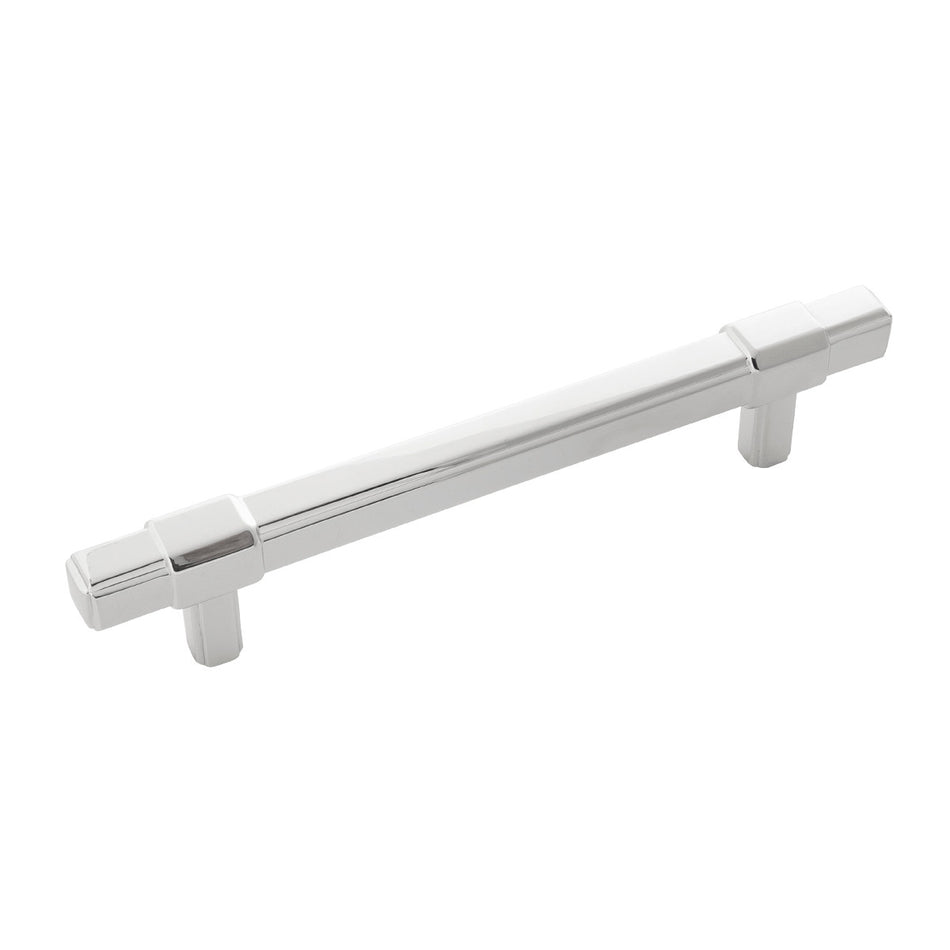 Belwith B076900-CH: 128mm cc Monroe Cabinet Pull - Chrome