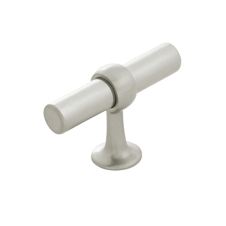 Belwith B077328-SN: 1-1/2" Ostia T-Bar Cabinet Knob - Satin Nickel