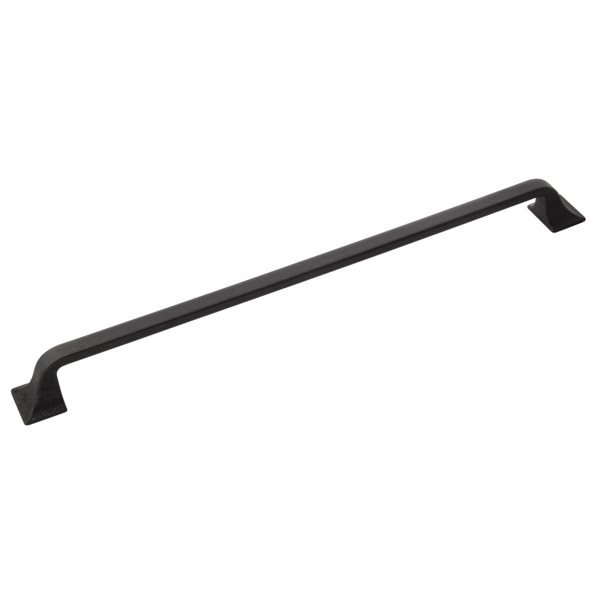 Hickory H076706-BI: 12" cc Forge Cabinet Pull - Black Iron